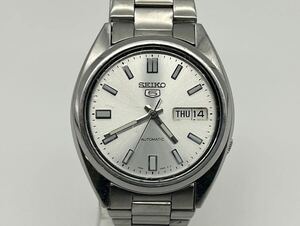 稼働品 SEIKO 5 セイコー ファイブ デイデイト 裏スケ 7S26-0480 自動巻き メンズ 腕時計 