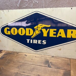 GOOD YEAR TIRES 両面看板サイズ 横97 高さ47. の画像3