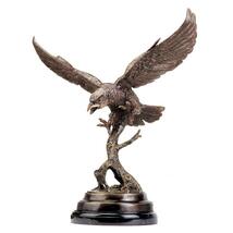 飛行中の鷲ワシの彫像高品質ロストワックス製ブロンズ彫刻アート工芸コレクションアート輸入品_画像2