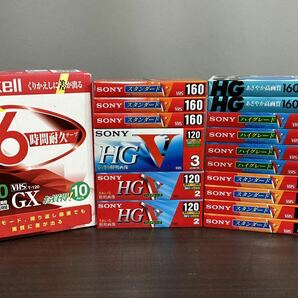 未開封品 VHS ビデオテープ 30本 まとめ売りSONY maxell TDK ハイグレード スタンダードの画像1