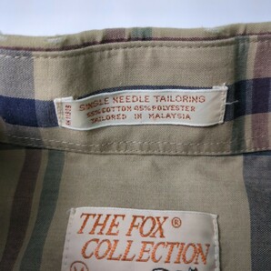 Vintage The Fox Collection Jc Penney フォックス コレクション Freaks Store チェック ネルシャツ コットンポリ 長袖 古着卸 売り切りの画像4