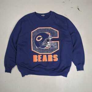 90s NFL シカゴベアーズ アメフト チーム ネイビー トレーナー スウェット 古着 ヴィンテージ 古着卸 sweatshirt Bears 