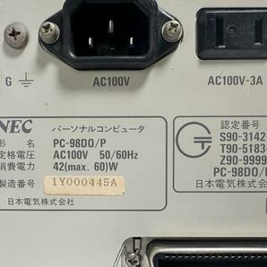 【希少パソコン】 NEC PC98 DO＋ キーボード・エミュレータ付き パーソナルコンピュータ 型名：PC98 DO/P PC-98の画像7