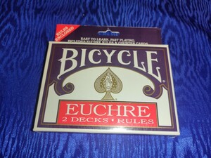 BICYCLE EUCHRE 2 DECKS RULES 未開封