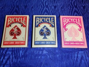 BICYCLE GREAT CARD GREAT TIMES 赤青ピンク　未開封