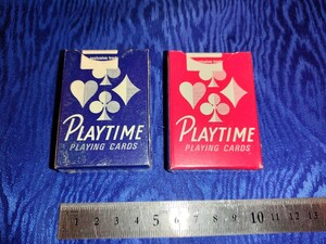 U.S.P.C playtime 赤青　未開封　ミニデック