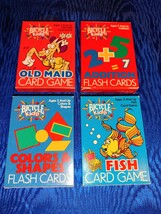 BICYCLE kids「OLD MAID CARD GAME」「FISH CARD GAME」「ADDITION FLASH CARDS」「COLORS＆SHAPES FLASH CARDS」_画像1