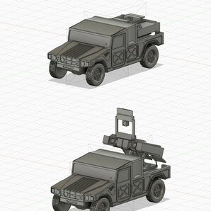 【2両セット】1/144レジンキット 陸上自衛隊 中距離多目的誘導弾の画像2