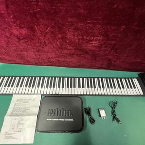 Flexible HAND ROLL PIANO 電子ピアノ 88鍵盤 電子ロールピアノ 電子キーボード 巻ける 折りたたみ 持ち運び ポータブル (80s)の画像1