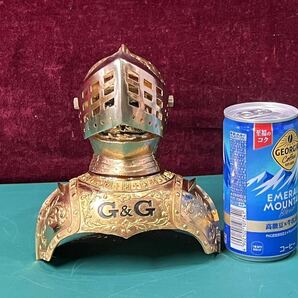 ニッカ ウイスキー NIKKA WHISKY G&G ボトルディスプレイ ボトルカバー ゴールド 金 西洋 騎士 甲冑 鎧 （60s）の画像10