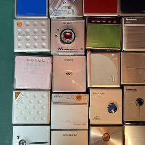 SONY、Panasonic、SHARP、KENWOOD、ONKYO ポータブルMDプレーヤー 大量 計30台 まとめ ジャンク (60s)の画像2