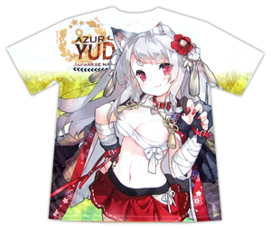 AnimeJapan2018 限定品 アズールレーン フルグラフィックTシャツ 夕立 和服ver. アズレン ソシャゲ フルカラー