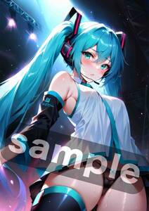 初音ミク O0422 Vol.19 同人 A4 アート ポスター イラスト ファンアート 美少女 アニメ コスプレ