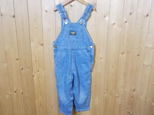 e447◆OSH KOSH B'gosh デニムサロペット◆サイズ3T 古着 オールド品 オシュコシュ ビゴッシュ オーバーオール ベビー キッズ 