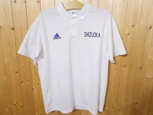 E129 ◆ Shizuoka Selection Polo рубашка ◆ Размер 0 Выбор средней школы Униформа белого цвета adidas adidas adidas Национальное спортивное общество по доставке 360 иен 6d