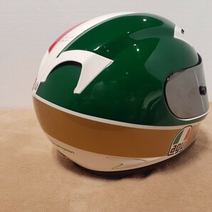 AGV レジェンドライダーシリーズ T-2 Ago アゴスチーニ レプリカヘルメット ミラーシールド付 キズ少なく良品ですの画像6