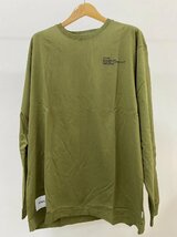 美品 WTAPS ダブルタップス LONG SLEEVE SPEC 1 TEE 191ATDT-CSM14SPEC. DESIGN LS 01グリーン サイズ 3_画像1