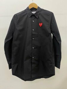 美品 コムデギャルソン COMME des GARCONS ハートロゴ カッターシャツ サイズ M