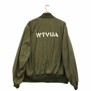 美品 WTAPS ダブルタップス 21ss NYCO. SATIN. CORDURA OLIVE DRAB 211TQDT-JKM01 フライトジャケット サイズ 3