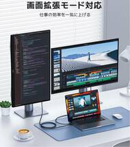 未使用RayCue[USB CHDMI変換ケーブル]2m 4K設定不要 Thunderbolt 3/4 MacBook Pro/MacBook Air iPhone15 Pro等対応 特価品_画像3