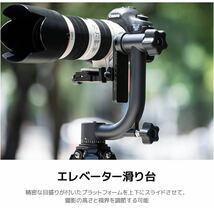 訳あり未使用(※傷品)一眼レフカメラ用アルミ合金製ジンバル雲台 パノラマジンバルヘッド 360°回転 特価品_画像6