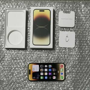 極上美品 Apple iPhone 14 Pro 1TB ゴールド MQ2U3J/A 国内版SIMロックフリーの画像1