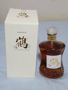 ニッカ 鶴 スリムボトル 700ml 金文字 ウイスキー NIKKA WHISKY 箱入 未開栓 43% TSURU 24B