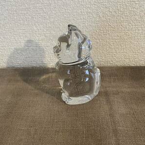 バカラ Baccarat 招き猫 クリスタルガラス 猫 ねこ インテリア オブジェ ガラス工芸 ラッキーキャット の画像2