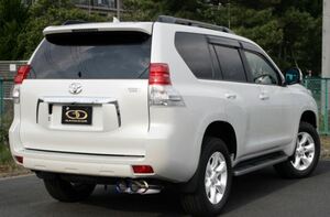 ガナドール ランクルプラド CBA-TRJ150W マフラー テール部のみチタニウム製 GVE-013BL GANADOR Vertex 4WD SUV