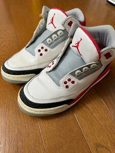 NIKE AIR JORDAN3 RETRO FIRE RED ナイキ エアジョーダン3 ファイア レッド 24cm