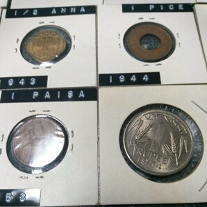 希少インド銀貨４枚 硬貨１８枚 計２２枚 古銭の画像8