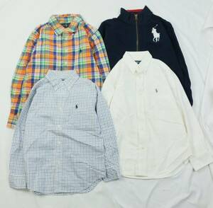 B603/POLO/RALPH LAUREN/ポロ/ラルフローレン/ボタンダウンシャツ/トラックジャケット/4枚セット/まとめ売り/キッズ/男の子/5/6/130/140