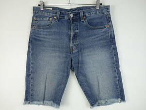 B742/Levi's/リーバイス/501/ビッグE/プレミアムコットン/デニムショートパンツ/ジーンズ/Gパン/ボタンフライ/メンズ/32サイズ