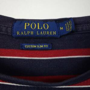 B973/POLO by Ralph Lauren/ポロラルフローレン/マルチボーダーT/半袖Tシャツ/クルーネック/メンズ/Mサイズの画像4