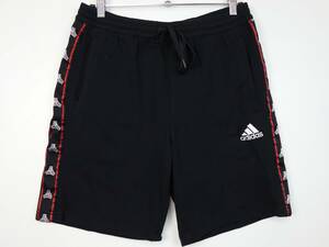 B992/Adidas/アディダス/ショートパンツ/ハーフパンツ/スウェットパンツ/ブラック/メンズ/Lサイズ