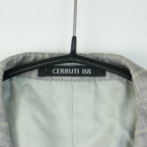 B457/CERRUTI 1881/日本製/リネンウールジャケット/L相当/ブレザー/テーラードジャケット/麻入りの画像4