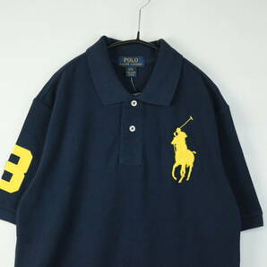 B460/POLO by Ralph Lauren/ポロラルフローレン/新品 未使用/半袖ポロシャツ/ネイビー/ビッグポニー/キッズL/14-16/の画像2