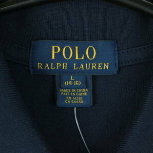 B460/POLO by Ralph Lauren/ポロラルフローレン/新品 未使用/半袖ポロシャツ/ネイビー/ビッグポニー/キッズL/14-16/の画像4