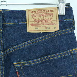 B666/Levi's/リーバイス/Lot.529-02/デニムパンツ/ジーンズ/W30サイズ/95年製/濃紺/ジッパーフライ/の画像6