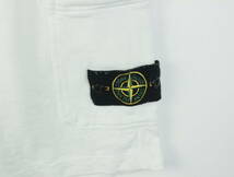 B964/STONE ISLAND/ストーンアイランド/ショートパンツ/ハーフパンツ/スウェットパンツ/ホワイト/メンズ/Mサイズ/ワッペン_画像2