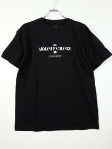 B378/ARMANI EXCHANGE/アルマーニエクスチェンジ/新品 未使用/アメリカ製/半袖Tシャツ/Sサイズ/ブラック/ロゴT/Y2K/黒