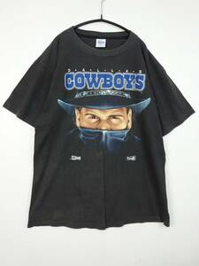 C28/Salem/アメリカ製/シングルステッチ/dallas cowboys/ダラス・カウボーイズ/アメフト/NFL/90S/ヴィンテージ/Tシャツ/Lサイズ