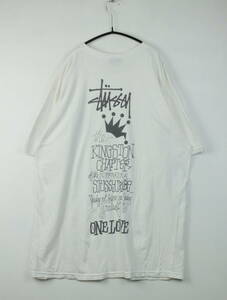 B448/Stussy/ステューシー/ONE LOVE/THE KINGSTON CHAPTER/半袖Tシャツ/ホワイト/Lサイズ/