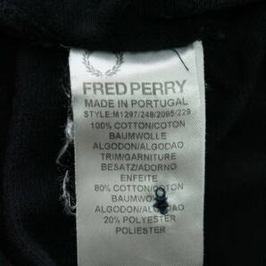 B487/Fred Perry/フレッドペリー/ポルトガル製/コットン半袖ポロシャツ/ブラック系マルチカラー/メンズ/Lサイズの画像5