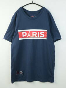 B544/パリサンジェルマンジョーダン/PSG/PARIS SAINT-GERMAIN JORDAN/コットンTシャツ/ネイビー系/メンズ/Mサイズ