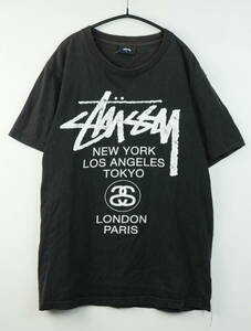 B546/Stussy/ステューシー/コットンツアーTシャツ/ブラック系/メンズ/Sサイズ