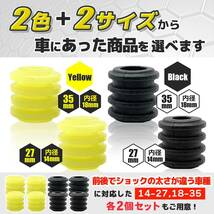 イエロー(黄色) 27mm ファビュラス堂 汎用 ウレタン 高硬度95 バンプラバー 14-27 アウトリップ ヘラフラッシュ バ_画像4