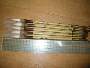  unused calligraphy writing brush ( old ... middle ...) 5ps.@①