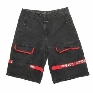 MARITHE + FRANCOIS GIRBAUD Shuttle pants shorts buggy shorts black L size corresponding black Denim 90sdabo bread Street 