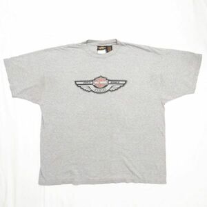 ハーレーダビッドソン 創業100周年記念 半袖Tシャツ 2XLサイズ グレー USA製 バイカー モーターサイクル Harley Davidson ビンテージ 古着